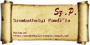 Szombathelyi Paméla névjegykártya